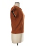 She + Sky 100% Acrylic Brown Short Sleeve Top Size M - photo 4