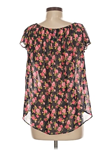 Buttons Short Sleeve Blouse (view 2)