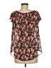 Buttons 100% Polyester Pink Short Sleeve Blouse Size M - photo 2