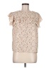 Shein 100% Polyester Ivory Short Sleeve Blouse Size M - photo 1