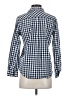Levi's 100% Cotton Checkered-gingham Blue 3/4 Sleeve Button-Down Shirt Size S - photo 2