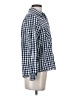 Levi's 100% Cotton Checkered-gingham Blue 3/4 Sleeve Button-Down Shirt Size S - photo 4
