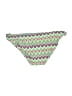 Old Navy 100% Polyester Chevron-herringbone Green Swimsuit Bottoms Size S - photo 2