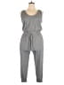 Zella Solid Gray Jumpsuit Size L - photo 1