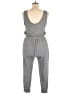 Zella Solid Gray Jumpsuit Size L - photo 2
