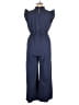 Shein Solid Blue Jumpsuit Size 12 - photo 2