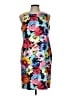 Grace Elements Print Blue Cocktail Dress Size 10 - photo 1