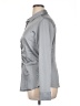 Gap 100% Polyester Metallic Gray Long Sleeve Blouse Size XL - photo 5