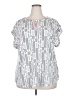Cure White Short Sleeve Blouse Size 2X - photo 1