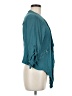 Elevenses Teal 3/4 Sleeve Blouse Size M - photo 4