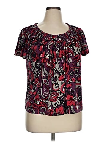 Style&Co Short Sleeve Blouse (view 1)