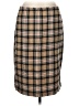Jonathan Martin Plaid Tan Casual Skirt Size 8 - photo 1