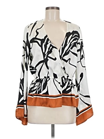 INC International Concepts Long Sleeve Blouse (view 1)