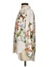 Anthropologie 100% Polyester Floral Ivory 3/4 Sleeve Blouse Size XS - photo 5