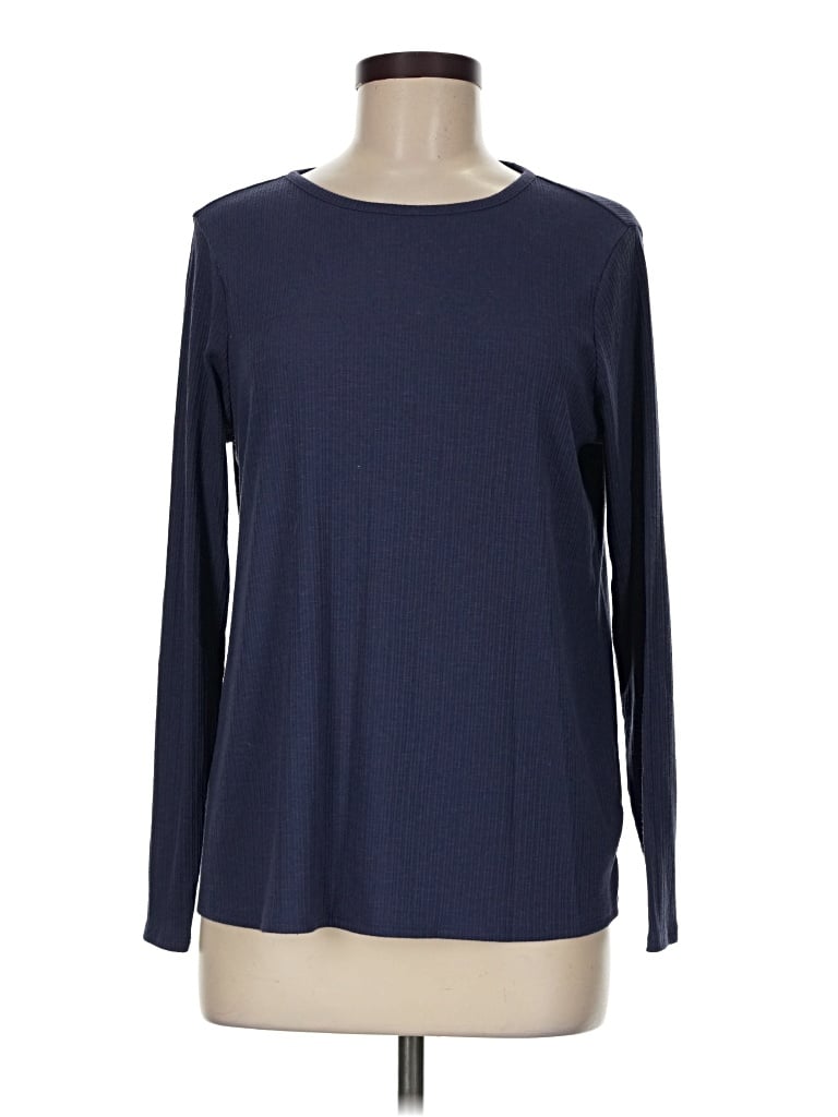 Pre-owned Old Navy Long Sleeve T-shirt In Blue