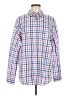 Chaps Checkered-gingham Pink Long Sleeve Button-Down Shirt Size M - photo 1