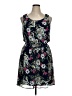 AB Studio 100% Polyester Floral Black Casual Dress Size XL - photo 1