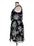 AB Studio 100% Polyester Floral Black Casual Dress Size XL - photo 5