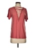 Express Red Short Sleeve Top Size XS - photo 1