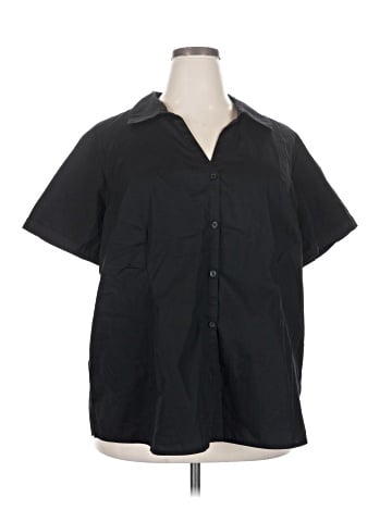 Basic Editions Short Sleeve Blouse (view 1)