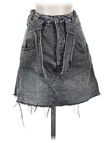 We the Free Denim Skirt (view 1)