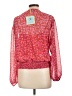 CeCe Red 3/4 Sleeve Blouse Size L - photo 2