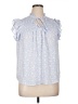 Pleione 100% Polyester Blue Short Sleeve Blouse Size XL - photo 1