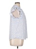 Pleione 100% Polyester Blue Short Sleeve Blouse Size XL - photo 4