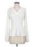 Calvin Klein 100% Polyester Ivory Long Sleeve Blouse Size S - photo 1