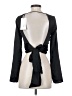 Zara 100% Polyester Black Long Sleeve Top Size XS - photo 2