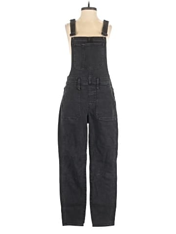 Madewell Skinny Overalls in Lunar Wash (view 1)