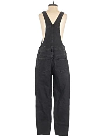 Madewell Skinny Overalls in Lunar Wash (view 2)