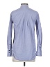 J.Crew 100% Cotton Chevron-herringbone Blue Long Sleeve Button-Down Shirt Size 00 - photo 2
