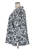 Lane Bryant Damask White Silver Short Sleeve Blouse Size 22 - 24 Plus - photo 5