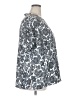 Lane Bryant Damask White Silver Short Sleeve Blouse Size 22 - 24 Plus - photo 4