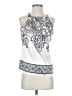 Cache Silver Sleeveless Silk Top Size S - photo 1