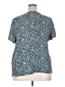 Lane Bryant Blue Short Sleeve Top Size 22 - photo 2