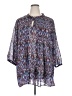 Avenue Purple 3/4 Sleeve Blouse Size 22 Plus - photo 1