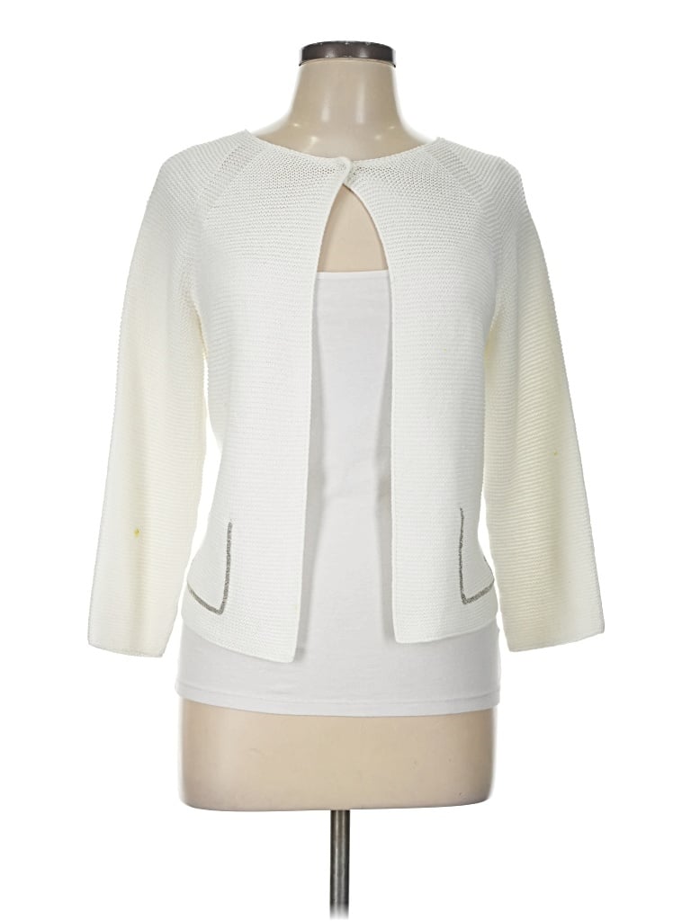 Pre-owned Unbranded Cardigan Sweater In Ivory