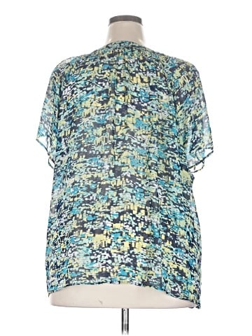 a.n.a. A New Approach Short Sleeve Blouse (view 2)