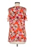 CAbi 100% Polyester Orange Short Sleeve Blouse Size M - photo 2