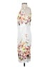 Badgley Mischka 100% Polyester Floral White Cocktail Dress Size 4 - photo 5