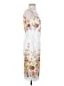 Badgley Mischka 100% Polyester Floral White Cocktail Dress Size 4 - photo 4