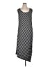 Torrid Stripes Gray Casual Dress Size 1X Plus (1) - photo 1