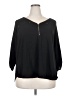 Tempted Hearts Black 3/4 Sleeve Blouse Size 3X - photo 1