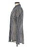 CAbi Houndstooth Blue Long Sleeve Blouse Size M - photo 5
