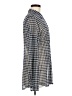 CAbi Houndstooth Blue Long Sleeve Blouse Size M - photo 4