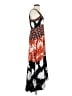 MSK 100% Rayon Print Orange Black Casual Dress Size S - photo 4