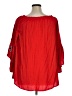 Feathers 100% Rayon Red 3/4 Sleeve Blouse Size XL - photo 2