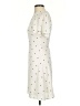 H&M 100% Polyester Polka Dots Ivory Casual Dress Size 0 - photo 5